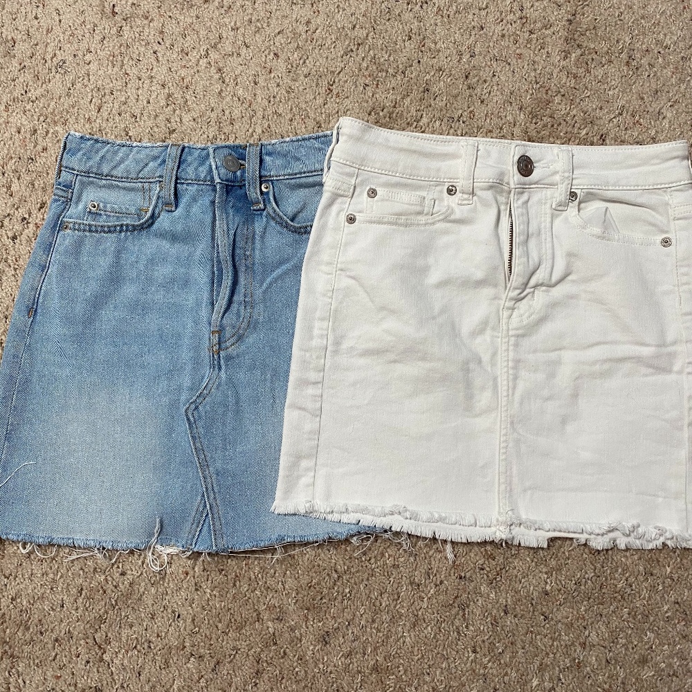 American Eagle Jean Skirts Sz 0